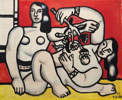 Fernand Léger, Deux femmes tenant des fleurs, 1954 